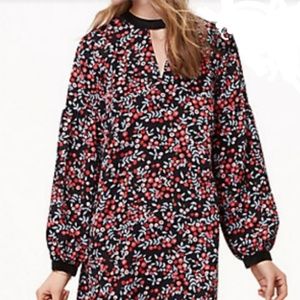 Loft velvet lined sheath dress